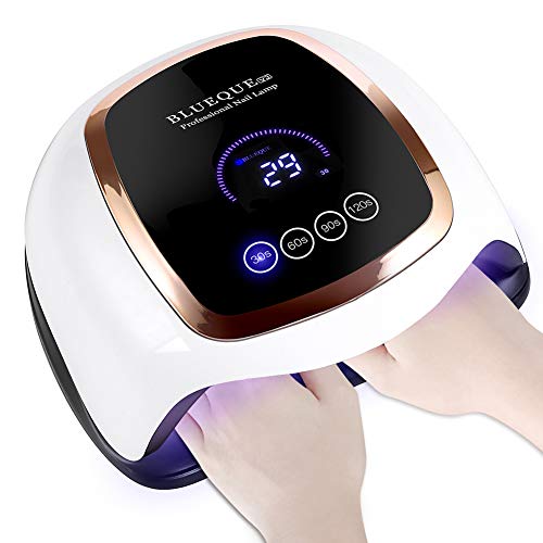 SINZONeu Lampe UV Sèche Ongles, 168W UV LED Séchoir à Ongles Professionnel Automatique, Séchage Rapide, 42 LEDs, Grand LCD Ecran, 4 Minuteries 30/60/90/120s pour Vernis Semi Permanent, Gel et Vernis