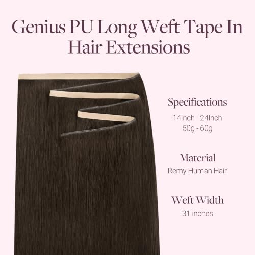 Image of GOO GOO Tape In Weft Hair Extensions, Invisible Genius Weft Home DIY