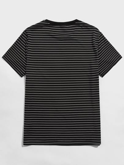 Image of The Modern Soul Regular Fit Stripe Tshirt for Men | Half Sleeve Men Tshirt