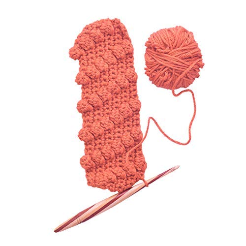 Divit Shilp Streamline Ergonomic Handle Crochet Hooks | Handcrafted 7’’ Mix Wood Crochet Hook Knitting Needle, Craft Yarn Weave | Best Gift! (3.75 Mm) #TOP2