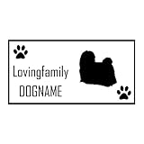 ForzaGroup 全犬種 全猫種対応 マルチーズ3 (20106) 犬 イヌ いぬ dog 防水 車 ステッカー sticker シール 名前入れ 名前入り