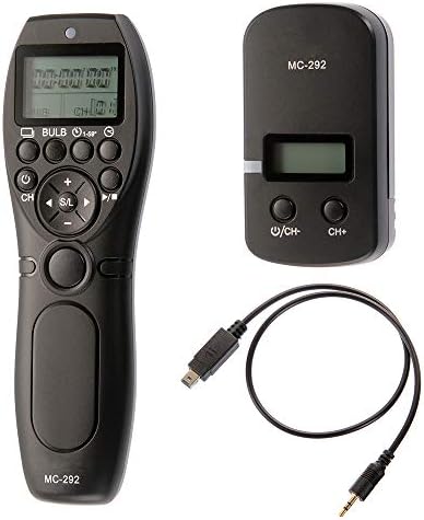 Mando A Distancia Inalámbrico Para Nikon D750, Z7, D850, D5600, P1000 Y Más, Con Receptor Y Transmisor, Alcance 80 M, 4 Modos De Disparo