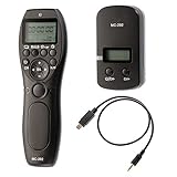  Hersmay Disparador inalámbrico LCD Control Remoto DC2 para Nikon D750 D7200 Z6 Z7 D3100 D3200 D5600 D3300 D5000 D5100 D5200 D5300 D5500 D90 D7000 D D 7100 D600 D610