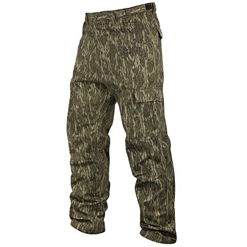 Mossy Oak Cotton Mill 2.0 Camo Hunting Pants for Men Camouflage Clothes, Bottomland, Medium