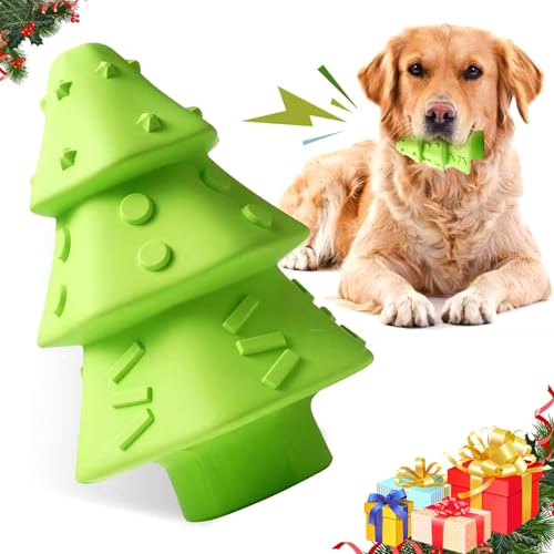 Lairle Weihnachten Hundespielzeug,Hund Kauspielzeug für Aggressive Kauer,Unverwüstliche robuste quietschende Hundespielzeug,Hund Kauspielzeug für kleine mittlere große Rasse