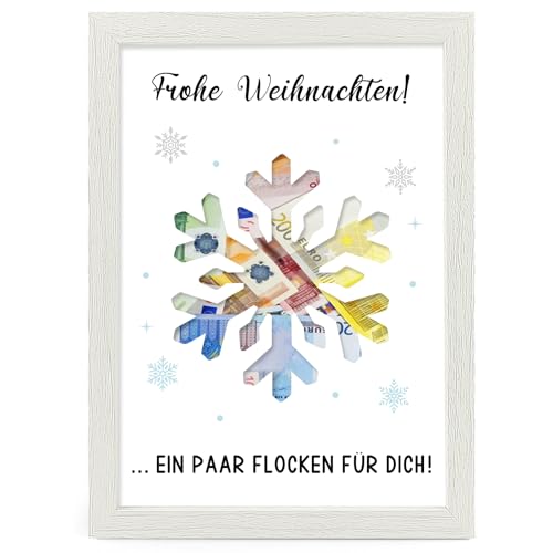HSDSH Weihnachten Geldgeschenk, Weihnachtsgeld Verpackung, Schneeflocke...