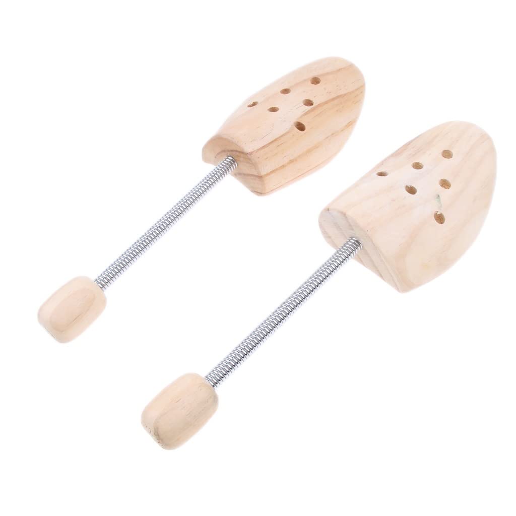 Hombres Mujeres Camilla Madera Zapato de Madera Tree Shaper Coil Spring (Color : Beige, Tamaño : 41-43) (Beige 38)