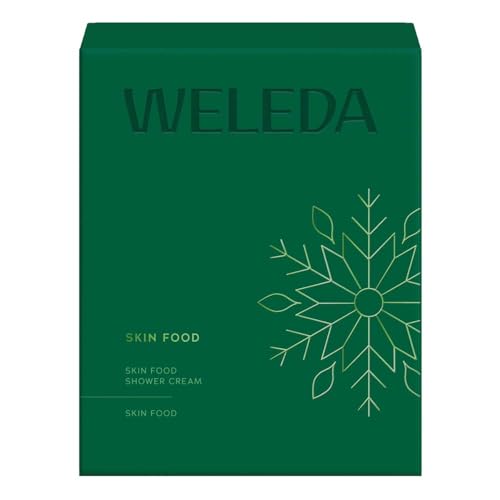 WELEDA Set de regalo de Navidad orgánico Skin Food Body 2025 - Cosméticos naturales de invierno XMAS Set de regalo compuesto de gel de ducha y crema - Set de cuidado personal unisex para Navidad para
