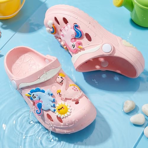 Image of Kids Girls Boys Clogs Garden Shoes Toddler Beach Summer Slides Slippers Indoor Outdoor Children Water Shower Pool Sandals for Toddler /Little Kid