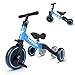 besrey Tricicli 5 in 1 Triciclo per Bambini da 1 a 4 Anni,Triciclo Senza Pedali,Bicicletta Senza Pedali,Blu