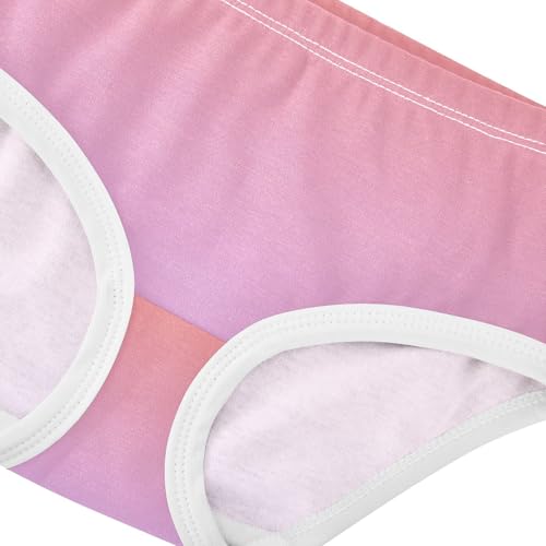Joisal Cotton Girls Underwear Toddler Coral Pink Mauve Gradient Panties Little Girl Animals Kids Briefs Undies 2t4