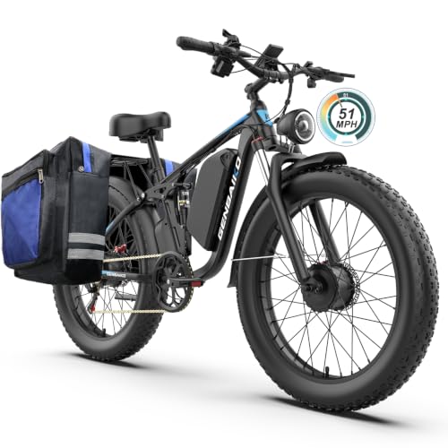 Electric Bike for Adults 51MPH Fast Dual Motor Ebike 36Ah 52V image 2