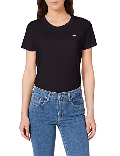 Levi's Perfect Tee Mineral Black, Maglietta Donna, Cavi...