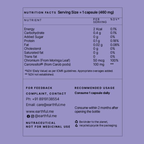 Earthful PCOS Balance Capsules Promoting Better Cycle & Hormonal Balance Ayurvedic Medicine with Shatavari, Chaste berry, Inositol, Cinnamon,... - Image 4