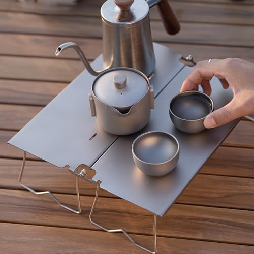Table de barbecue pliable en acier inoxydable pour cuisine de camping