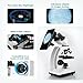 40-1000X Binocular Microscope, Professional Light Microscope with Upgraded Achromatic Objectives, Dual LED Illumination & Two-Layer Mechanical Stage Compound Microscope for Adults & Students