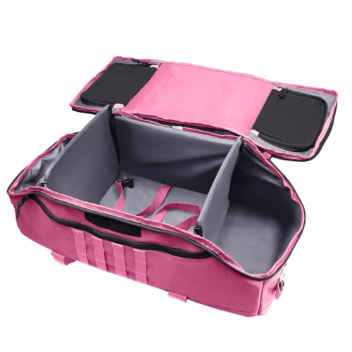 Image of Hannibal Tactical 55L Large Duffle Bag, 3-in-1 Tactical Backpack MOLLE Pack for Sports, Gym, Outdoor, Pink