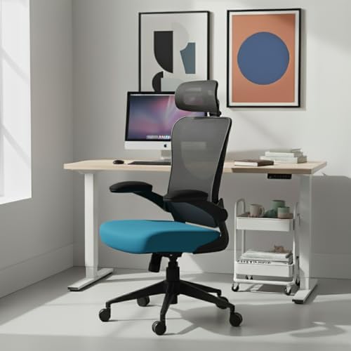 Cadeira de Escritório Ergonômica, DT3 Vita com apoio de cabeça 3D...