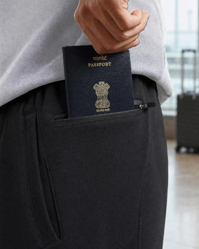 Image of NOBERO Men's Oversized Travel Joggers | Loose Fit | Baggy Relaxed Fit Joggers for Travel