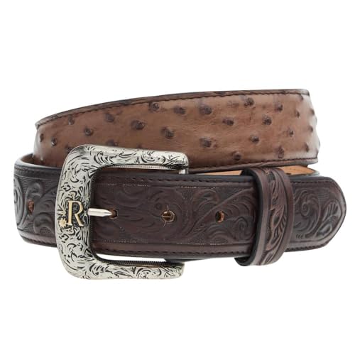 Men's Kango Tobac Full Quill Ostrich Belt