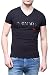 Emporio Armani Men's Mega Logo V-Neck T-Shirt, Black, Large
