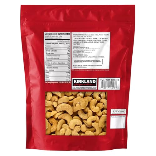 Sea Salt salted whole Cashews, 40 OZ (2.5 LBS, 1.13 kg) Extra Fancy, Kirkland image 4