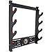 MHUI Soporte de Espada Soporte de Pared de Franela Acolchado Soporte de Katana Soporte de Espada Samurái Estante de Exhibición Estilo Tai Chi Negro de 4 Niveles