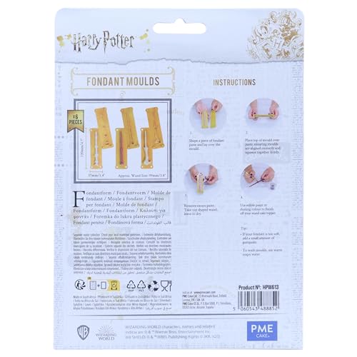 PME Harry Potter Fondant Mould, Set of 6, Wands, Multicolor - Image 3