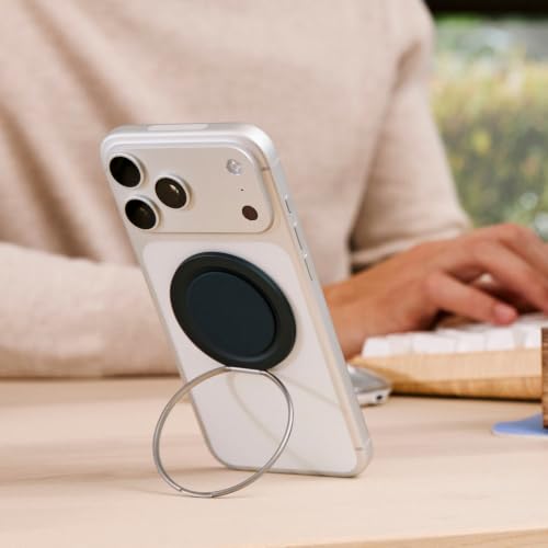 Image of PopSockets Low-Pro Grip for MagSafe, Thin Profile- Mint | Ultra-Slim Pocketable Phone Grip, Magnetic Mount, Flat, Thin, Slim Flat, Low, Profile, Blue
