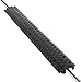 Durable Cable Protection Ramp Cover - Supports 11000lbs Single Channel Heavy Duty Hose and Cord Track Floor Protection, 39.4? x 5.11? x 0.78? Cable Concealer for Indoor Outdoor Use - Pyle PCBLCO101BK