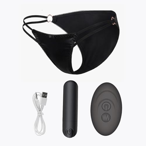 Remote Control with Mini 10 Speeds for Underwaer Women for Home and Travel Use (Black M)