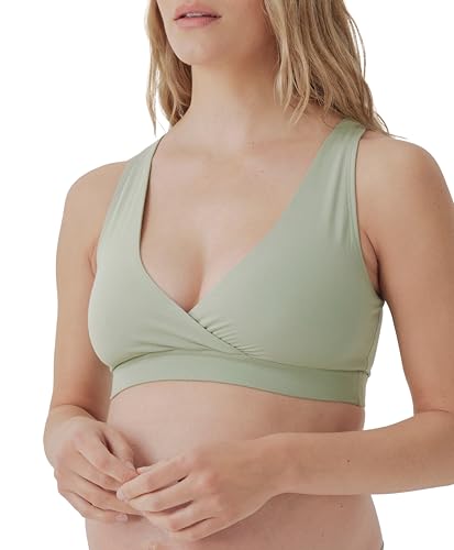 Image of Pact Organic Cotton Maternity Nursing Bralette for Breastfeeding - Stretchy, Wireless