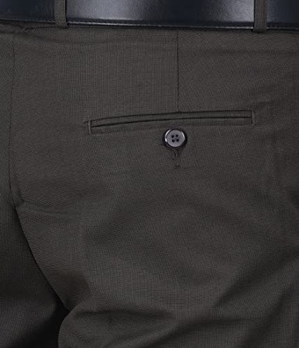 Image of Mc Henry Men's Regular Fit Wrinkle Free Stretchable Formal Trousers for Men