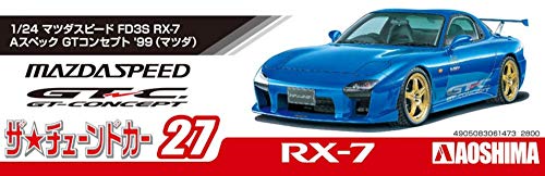 Modelo a escala Aoshima Mazda Mazdaspeed FD3S RX-7 1:24 miniatura 5