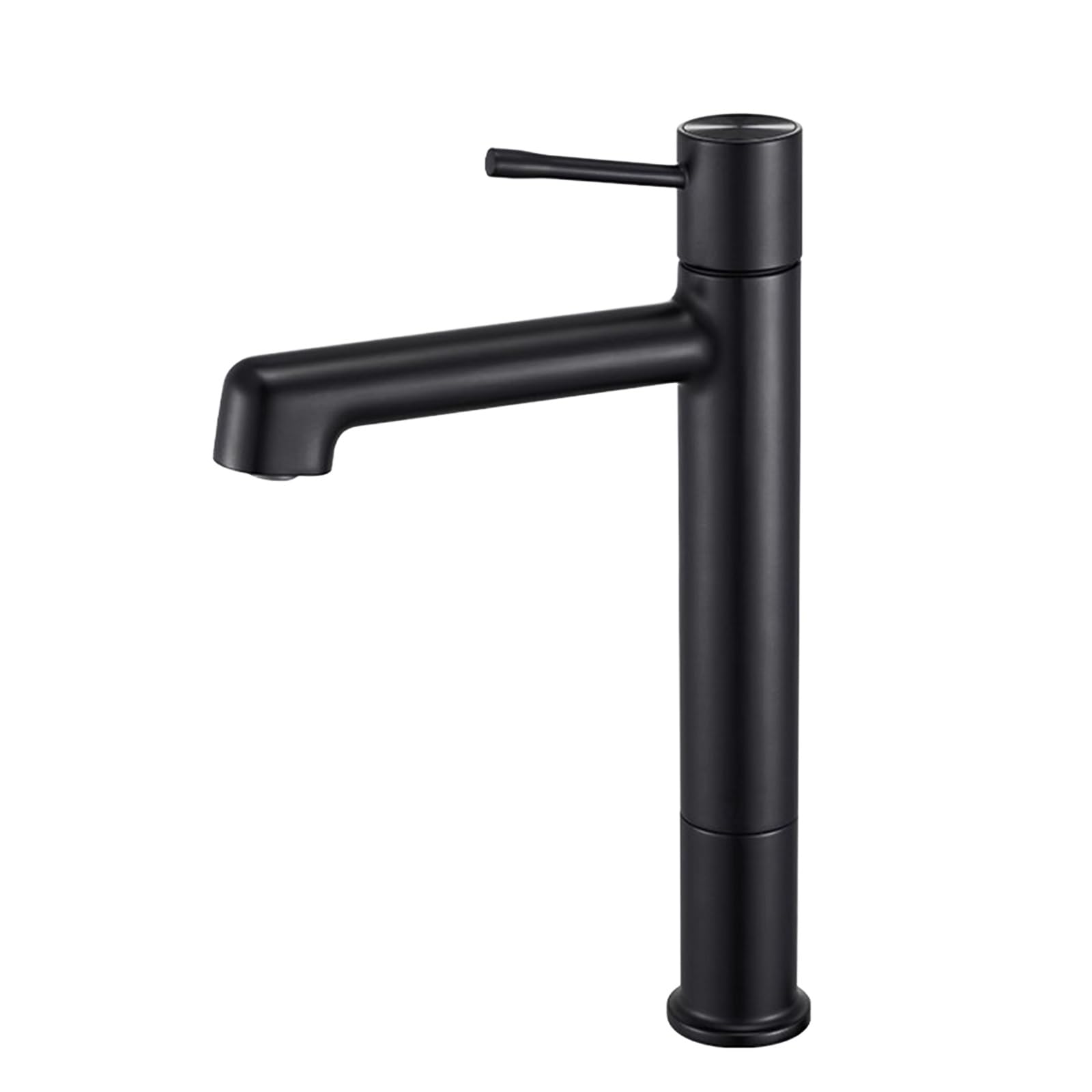 ZYCHSJXA Modern Black Single Hole Bathroom Faucet RV Sink Mixer Tap for Commercial Lavatory & Kitchen Stylish Basin Home Use