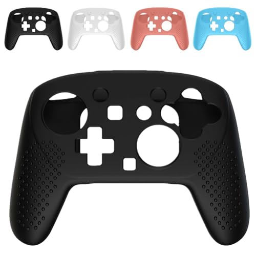 For Switch 2 Pro コントローラー用シリコンカバー ソフト保護カバー 軽量 防塵 耐衝撃 滑り止め 精密開口部 簡単装着 快適なグリップ for Switch 2 Proハンドルと互換性があり