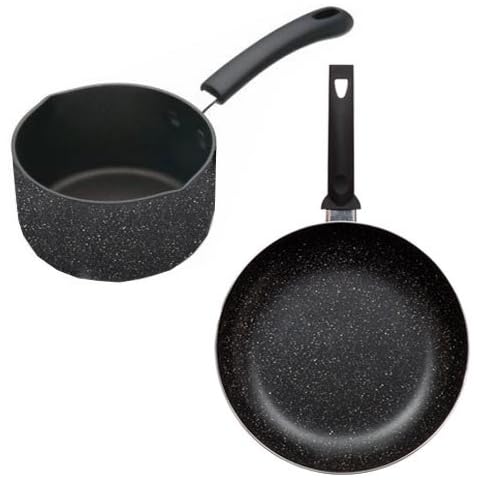 2pc Mini Cookware Set with Non-Stick Coating Cover