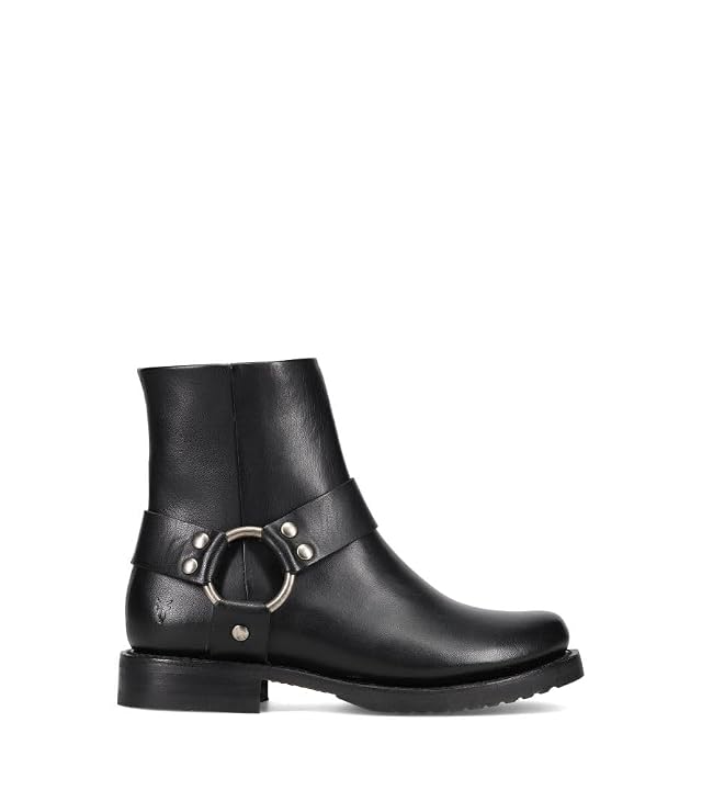 Frye Veronica Harness Short 6 Booties for Women - Leather Upper with Luxurious Leather Lining Inside Zipper Snap