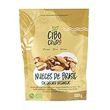 Nueces de Brasil Ecologicas - 500g. Nuez de Brasil Bio Contiene Fibra Proteína Selenio y Minerales. Como Snack o Para Recetas. Para Vegetarianos y Veganos.