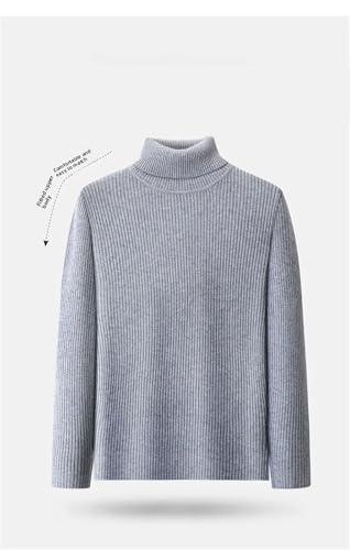 Men Loose Round Neck Wool Sweater Solid Cotton Knit Top Casual Autumn Winter Warm Pullover3