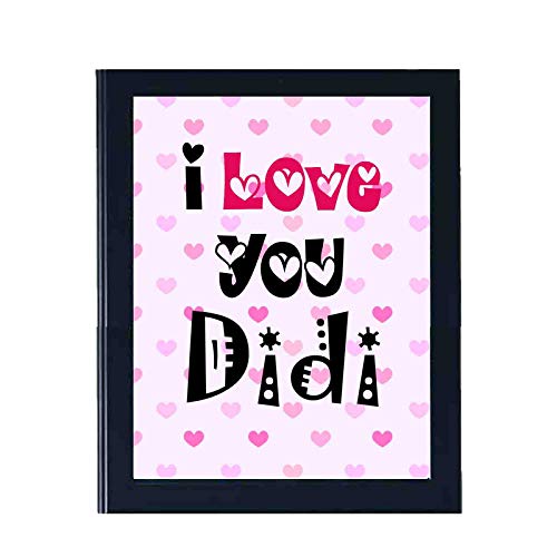 Designer Unicorn Home Decorative Gifting Framed I Love You Didi 7 * 9 Inches
