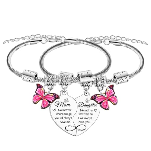 Pcs Mom Daughter Matching Bracelet Set Mom Daughter Present