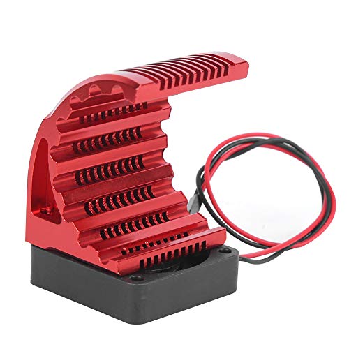 Kadimendium Rc Heat Sink, Good Heat Dissipation High Efficient Work Dc 5V 0.15A Rc Car Motor Heat Sink Aluminum Alloy Material Overheating Prevention For 1515 Rc Car Motor #TOP23