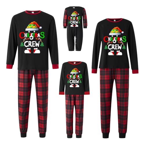 Radmire Matching Christmas Pajamas for Family, XMAS Holiday PJs Sleepwear Set Long Sleeves and Pants2