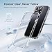 CASEKOO for iPhone 15 Pro Case Crystal Clear, [Never Yellow Technology] [Military-Grade Protection] Transparent Slim Cover Women Men for iPhone 15 Pro Phone Case 6.1 inch, Clear