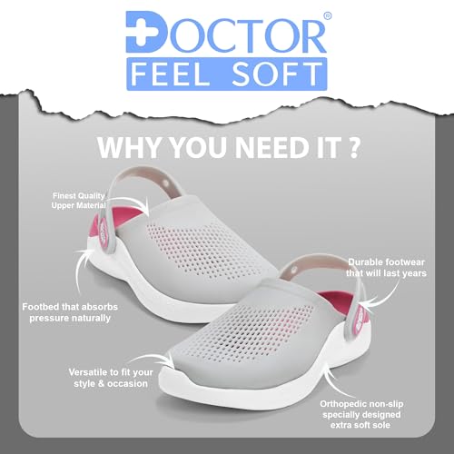 Image of Clogs for Women | Cushioned EVA Slip-On Sandals with Back Strap | Lightweight Anti-Slip Everyday Wear Footwear