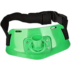 Caña Rock Fishing Alomejor Titular de la Pesca Cinturón de Pesca Cinturón de Lucha Cintura Rod Polo Holder Barco Rock Caña de Pescar Polo Holder Cintura Ajustable Fighting Belt Fish Tackle Accesorios(Verde)
