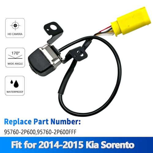 Image of Rear View Back Up Camera Compatible with Kia Sorento 2014-2015 Replacement Reverse Park Assist Camera Replaces 95760-2P600 95760-2P600FFF