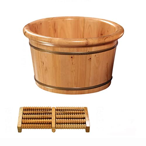 Cubeta de madera ciprés para spa de pies