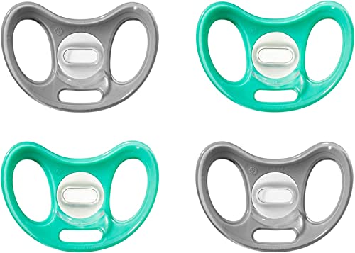 Image of Tommee Tippee Advanced Sensitive Skin Pacifier, Unique Shield for Less Skin Contact, Symmetrical Design, BPA-Free Binkies, 0-6m, 4 Count